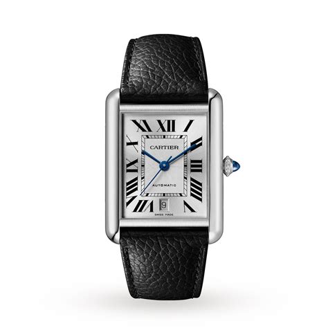 cartier tank must leather|cartier extra large tank.